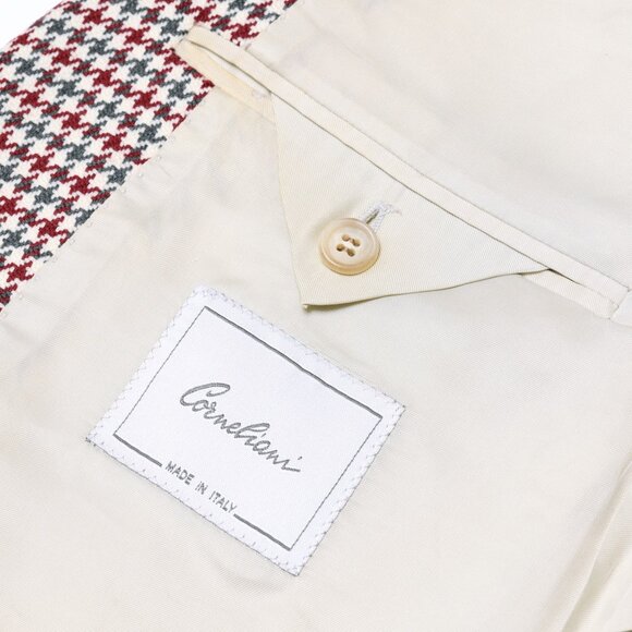 Corneliani (Italy) 80s, Double-Knit Jacquard, High-Twist Yarn - Picture 2 of 10